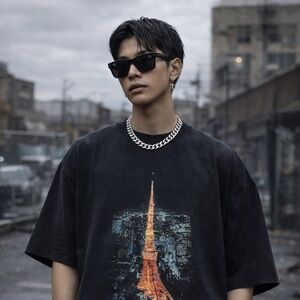 Balenciaga Tokyo Tower T-shirt Small (1) Rare Limited Edition Oversized Unisex